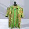 Men high-quality short sleeved shirt with luxurious golden Baroque string print, Cuban collar shirt, suitable for street
