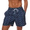 DATIFER Mens Sports Short Beachwear, New Style Polyester Printing Fitness Beach Pants for Surfing, Swimming Bathing