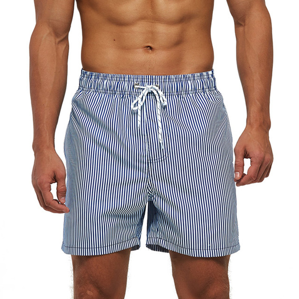 DATIFER Mens Sports Short Beachwear, New Style Polyester Printing Fitness Beach Pants for Surfing, Swimming Bathing