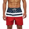 DATIFER Mens Sports Short Beachwear, New Style Polyester Printing Fitness Beach Pants for Surfing, Swimming Bathing