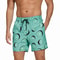 DATIFER Mens Sports Short Beachwear, New Style Polyester Printing Fitness Beach Pants for Surfing, Swimming Bathing