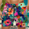 Trendy Floral Graphic Short Pants for Men, 3D Printed Hawaiian Beach Shorts Summer Fashion Vacation Oversized Swim Trunk