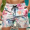 Trendy Floral Graphic Short Pants for Men, 3D Printed Hawaiian Beach Shorts Summer Fashion Vacation Oversized Swim Trunk