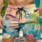 Trendy Floral Graphic Short Pants for Men, 3D Printed Hawaiian Beach Shorts Summer Fashion Vacation Oversized Swim Trunk
