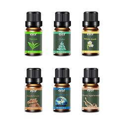 aromatherapy gift set, 6 natural essential oils for diffusers, relaxation & stress relief