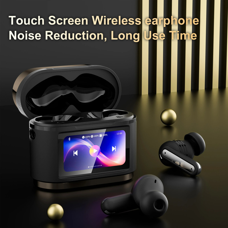 Xiaomi Wireless Earbuds BD2 ANC Noise Cancelling, True Bluetooth Earphones with Mic, Digital Display HiFi Sound