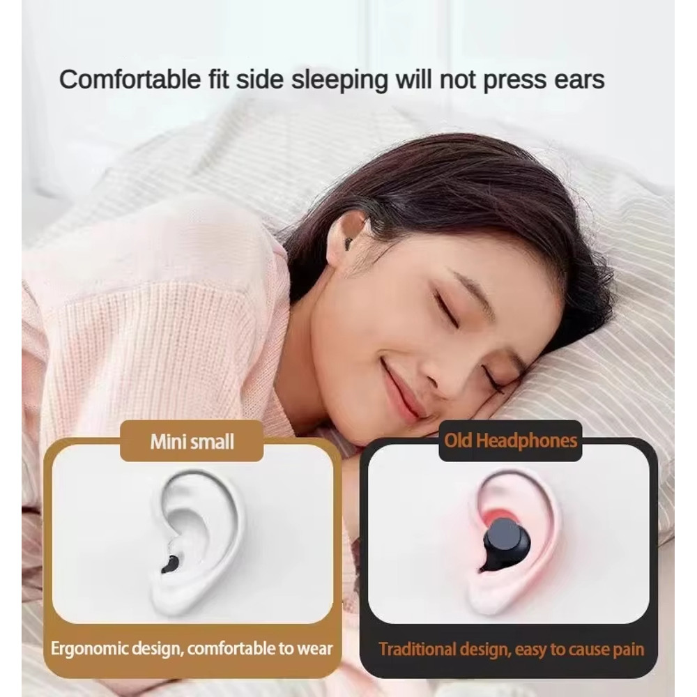 Xiaomi Wireless Bluetooth Mini Headset Small Invisible Earbuds For Sleep Work Sports HD HIFI Bass E 4