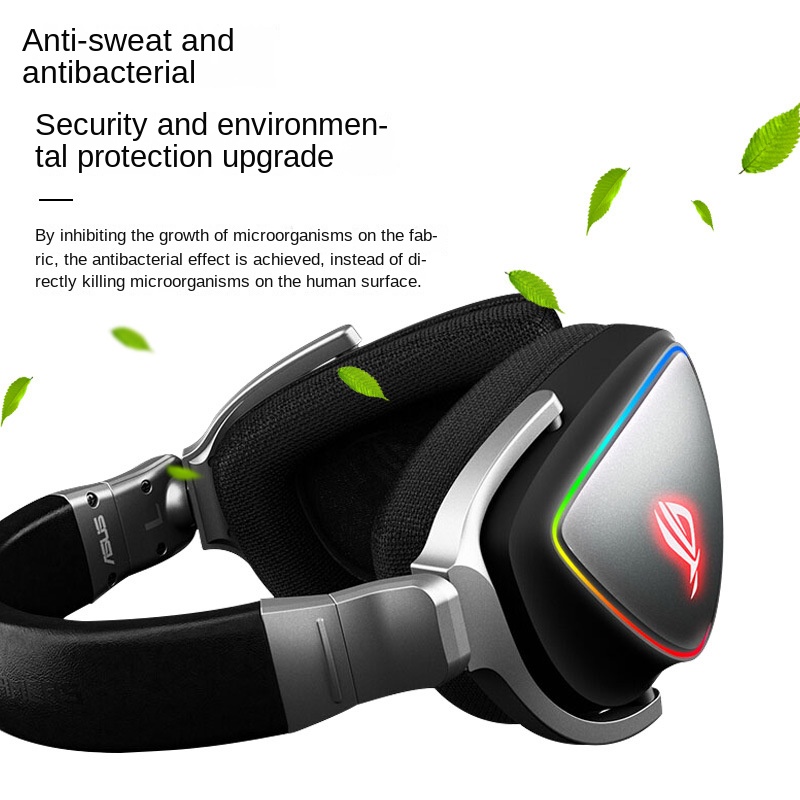 Replacement EarPads for ASUS ROG Delta USB C Gaming Headset, Soft Cushion Ear Sleeve, Channel Earmuffs Pair