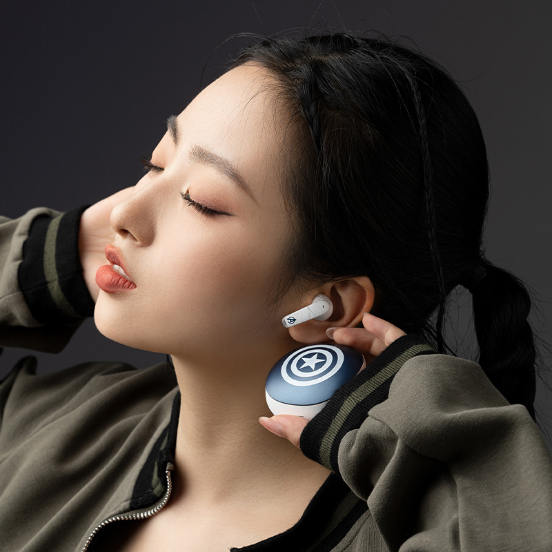 Disney Vintage Wireless Bluetooth Earphones, TWS Headphones, Noise Cancelling Earbuds with Microphone