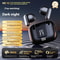 Wireless Headphones with Mic, Bluetooth Headset, LED Display Game Earbuds, Charging Noise Reduction Earphones