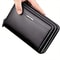 Long Zipper Men Wallet Large Capacity Clutch Purse, Business Handbag, Synthetic Leather Phone Card Holder Gift for Him