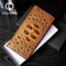 Genuine Leather Men Wallets Business Long Crocodile Style, Thin Fashion Short Wallet, No Zipper Pure Leather Card Holder