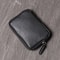 Genuine Leather Wallets for Men Women, Small Zipper Purses, Retro Money Bag, Coin Change Purse, Key Holder Organizer