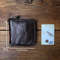 Men Genuine Leather Cowhide Coin Purse, Original Retro Vegetable Tanned Wallet, Multi Card Zipper ID Holder