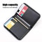 PU Leather Mini ID Credit Card Wallet for Men, Slim Portable Small Wallet, Thin Soft Card Holder Purse