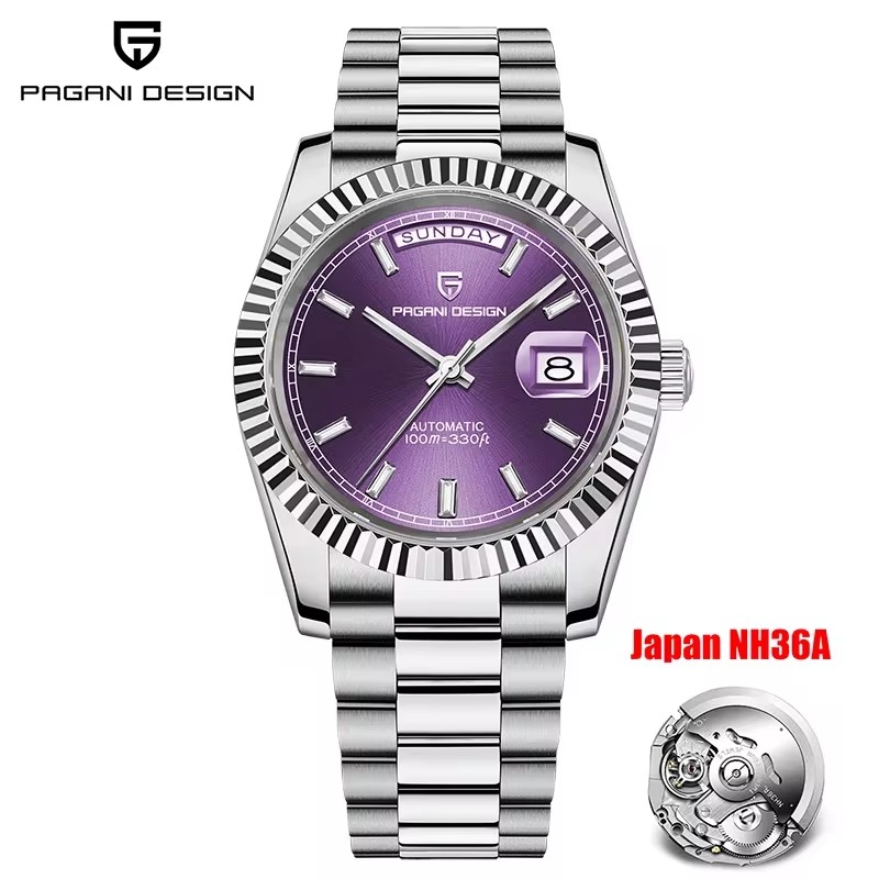 Top Luxury PAGANI DESIGN DD40 Mens Watches Automatic Mechanical Sapphire Mirror Mens Wrist Watch 6