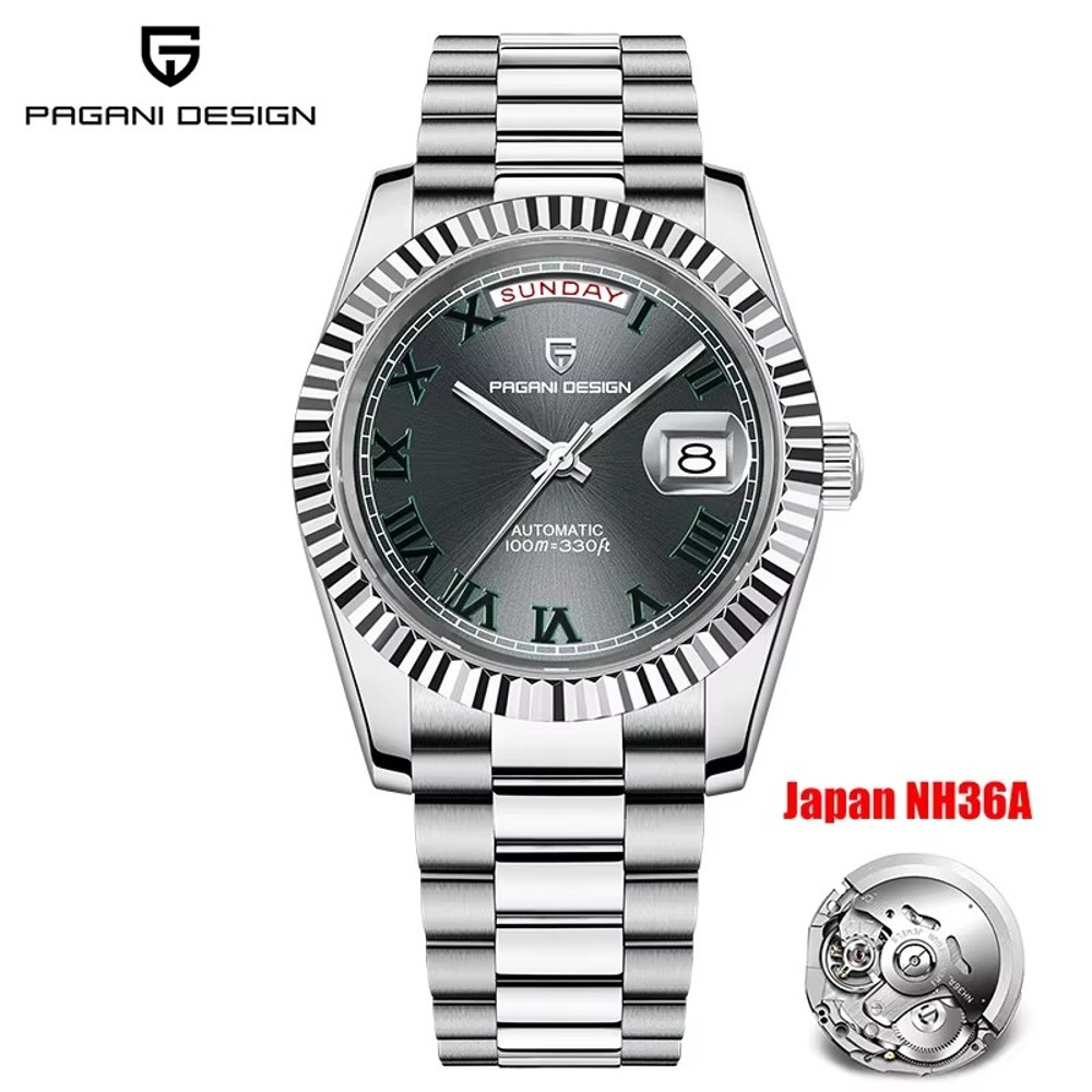 Top Luxury PAGANI DESIGN DD40 Mens Watches Automatic Mechanical Sapphire Mirror Mens Wrist Watch 7