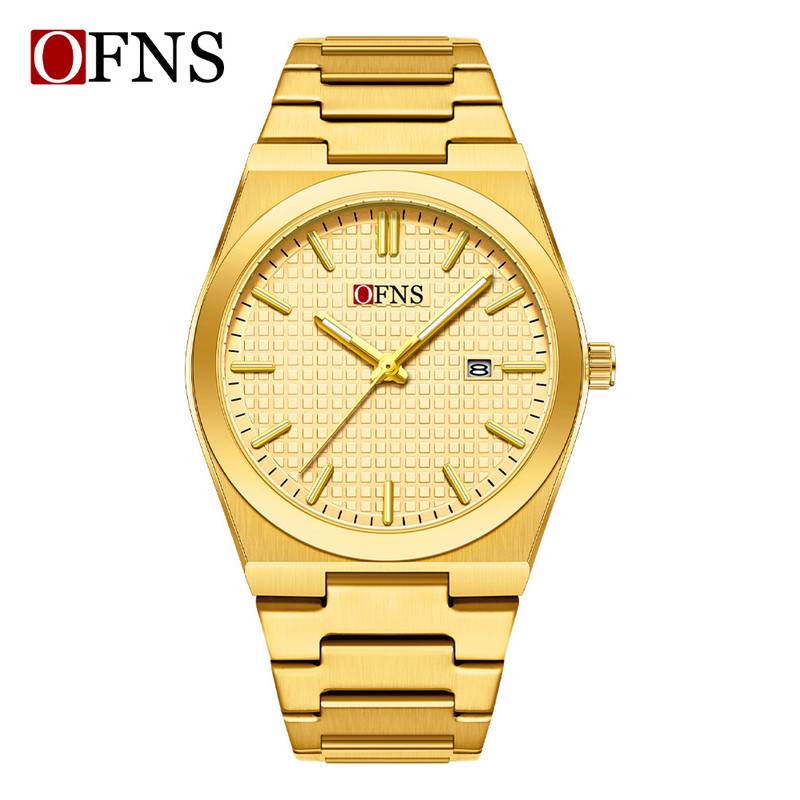 OFNS 2025 New Men's Business Quartz Watch Waterproof Luminous Single Calendar Display Leisure Fashion Personalized Watch for Men