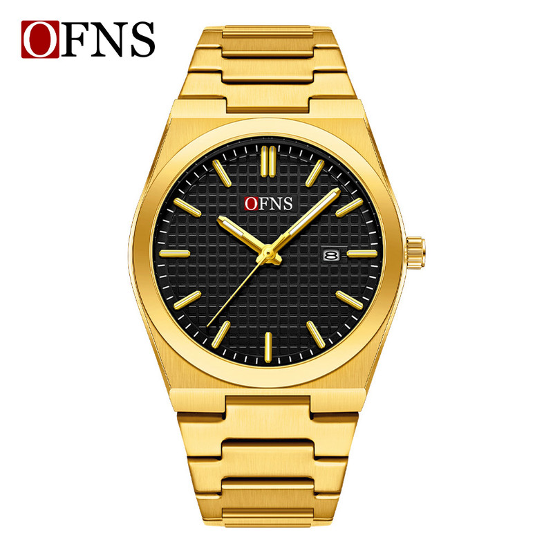 OFNS 2025 New Men's Business Quartz Watch Waterproof Luminous Single Calendar Display Leisure Fashion Personalized Watch for Men