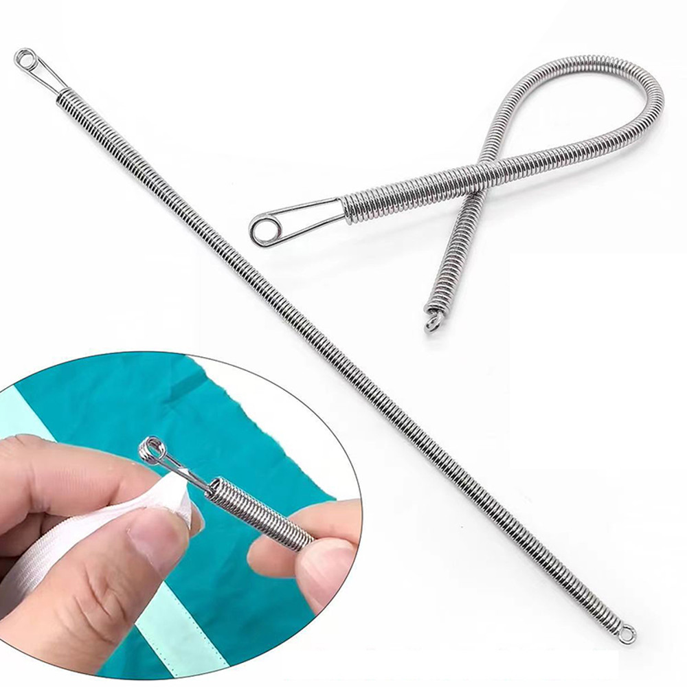 Flexible Drawstring Threader, Quick Threading Spring-Designed String Pull Tool for Waistbands & Elastic Bands