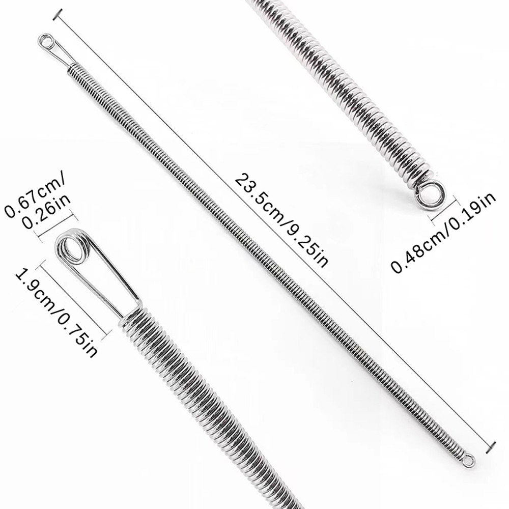 Flexible Drawstring Threader, Quick Threading Spring-Designed String Pull Tool for Waistbands & Elastic Bands