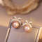 Sparkling Rhinestone Bow Pearl Stud Earrings, Light Luxury Fashion Jewelry for Women, Perfect Gift for Wedding, Birthday