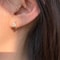 Trendy Cute Sweet Hollow Heart Zircon Hoop Earrings for Women, Classic Shiny Stud Earrings, Fashion Small Ear Buckle
