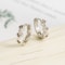 Trendy Cute Sweet Hollow Heart Zircon Hoop Earrings for Women, Classic Shiny Stud Earrings, Fashion Small Ear Buckle