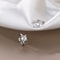 Trendy Cute Sweet Hollow Heart Zircon Hoop Earrings for Women, Classic Shiny Stud Earrings, Fashion Small Ear Buckle