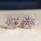 CAOSHI Delicate Hollow-Out Flower Stud Earring Brilliant Cubic Zirconia Luxury Jewelry for Women, Perfect for Engagement