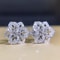 CAOSHI Delicate Hollow-Out Flower Stud Earring Brilliant Cubic Zirconia Luxury Jewelry for Women, Perfect for Engagement