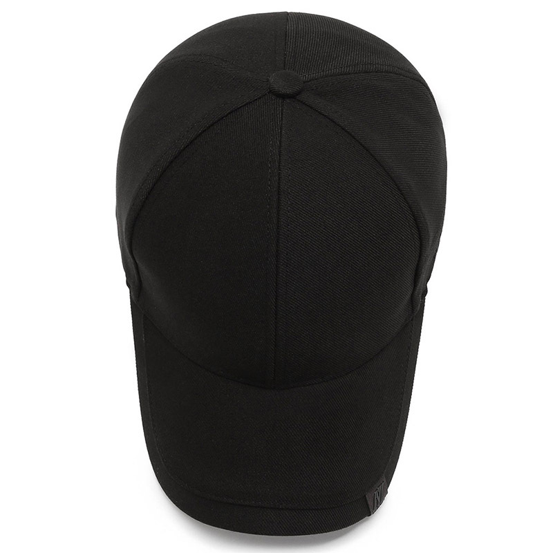 Mens Sun Cap Black Trendy Small Scale Baseball Hat Casual Versatile Fashion Cap For Daily Summer St