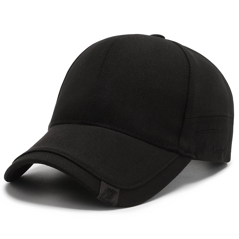 Mens Sun Cap Black Trendy Small Scale Baseball Hat Casual Versatile Fashion Cap For Daily Summer St