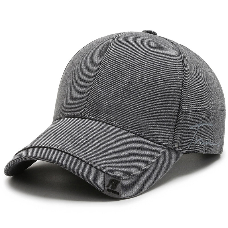 Mens Sun Cap Black Trendy Small Scale Baseball Hat Casual Versatile Fashion Cap For Daily Summer St