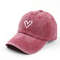 Love Embroidery Spring and Summer Baseball Cap for Men and Women, Soft Top Duckbill Hat, Lightweight Thin Couple Design