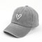 Love Embroidery Spring and Summer Baseball Cap for Men and Women, Soft Top Duckbill Hat, Lightweight Thin Couple Design