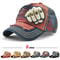 Casual Fist Baseball Hat Men Women, Letter Rivet Style Cap, Cotton Adjustable Duckbill Fashion Cap