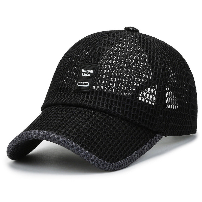 Breathable Summer Caps for Men, Mesh Baseball Cap, Dad Hat Snapback Trucker, Outdoor Fishing Hats Bone Gorras