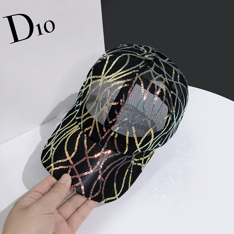 All Mesh Peaked Cap for Women, Hip Hop Summer Fashion Design, Casual Sun Visor Baseball Hats for Stylish Ladies