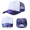 Starry Sky Sports Caps Sublimation Blank Baseball Caps, Adjustable Mesh Hats Summer Style for Custom Logo Printing