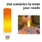 USB LED Night Lamp Flame Effect Bulbs, Candle Lights Flickering Flameless Candles, Cozy Home Ambient Decor
