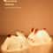 Silicone Night Light for Bedroom, Cute Rabbit Shaped USB Rechargeable Bedside Lamp, Eye Protection Desk Lighting