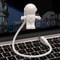 Astronaut USB Night Light Powered 5V, Portable Reading Desk Lamp for Computer, White LED Light Source for PC and Laptop