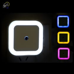 mini square wireless sensor led night light, soft lighting for baby, children, bedroom, living room, corridor