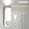 Wireless Charging Night Light Plug In, 3 Modes, Human Sensor Flashlight, USB Rechargeable Emergency Light for Bedroom