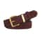 Luxurious Genuine Leather Womens Suede Belt, 2.8 cm Wide with Gold and Silver Buckle, Stylish Belt for Jeans and Outfits