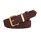 Luxurious Genuine Leather Womens Suede Belt, 2.8 cm Wide with Gold and Silver Buckle, Stylish Belt for Jeans and Outfits