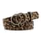 Snake Zebra Print Thin Horsehair Waist Belt For Women Luxury Designers Leopard Belt Leather Ring Bu 0