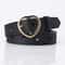 Women Pin Buckle Belts Spring Summer Versatile Trouser Belt with Hollow Heart Shape, Stylish and Adjustable