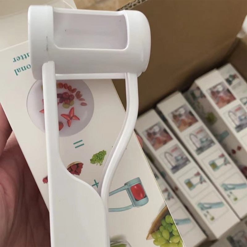 Kids Kitchen Set with Tomato Fruit Slicer Cutter Tool, Safe Grape Splitter for Toddlers, Montessori Cooking Class Gift